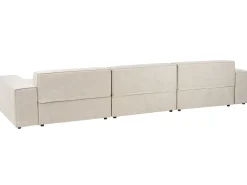 HELLNAR 4 personers Hjørnesofa modul Venstrevendt Lys Beige Velour