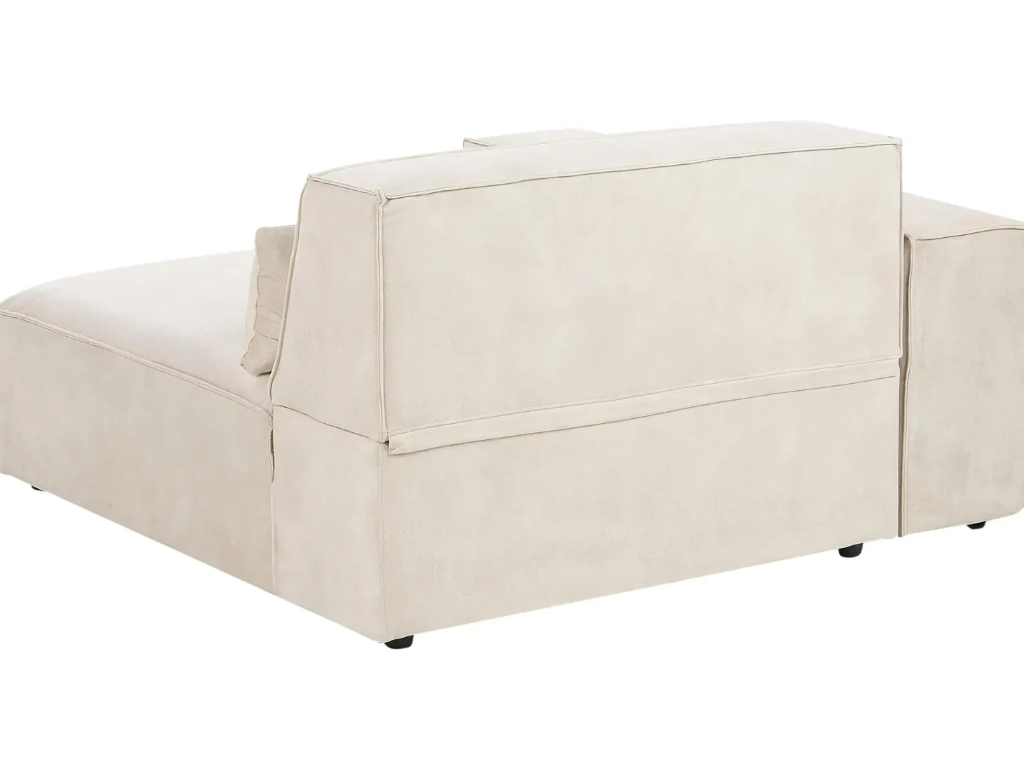 HELLNAR 4 personers Hjørnesofa modul Venstrevendt Lys Beige Velour