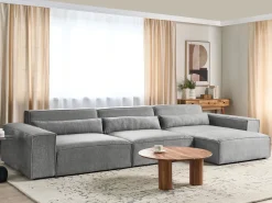 HELLNAR 4 personers Hjørnesofa modul Venstrevendt Grå