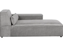 HELLNAR 5 personers Hjørnesofa modul Venstrevendt Grå med fodskammel