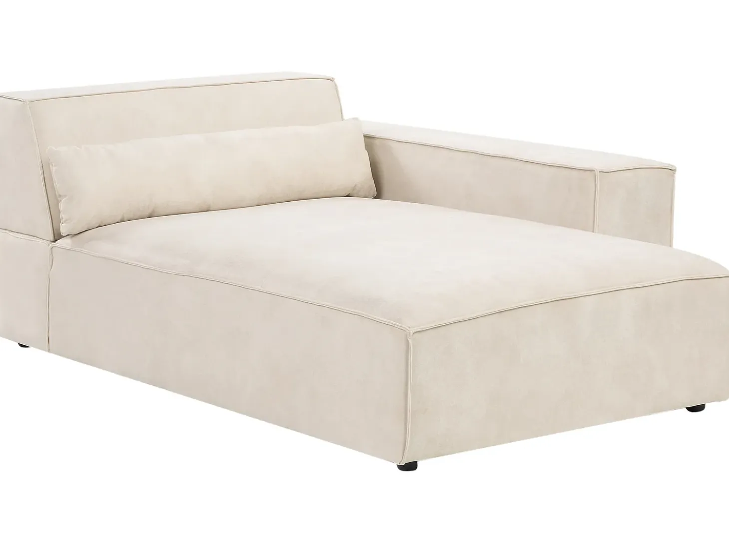 HELLNAR 3 personers Hjørnesofa modul Venstrevendt Lys Beige Velour