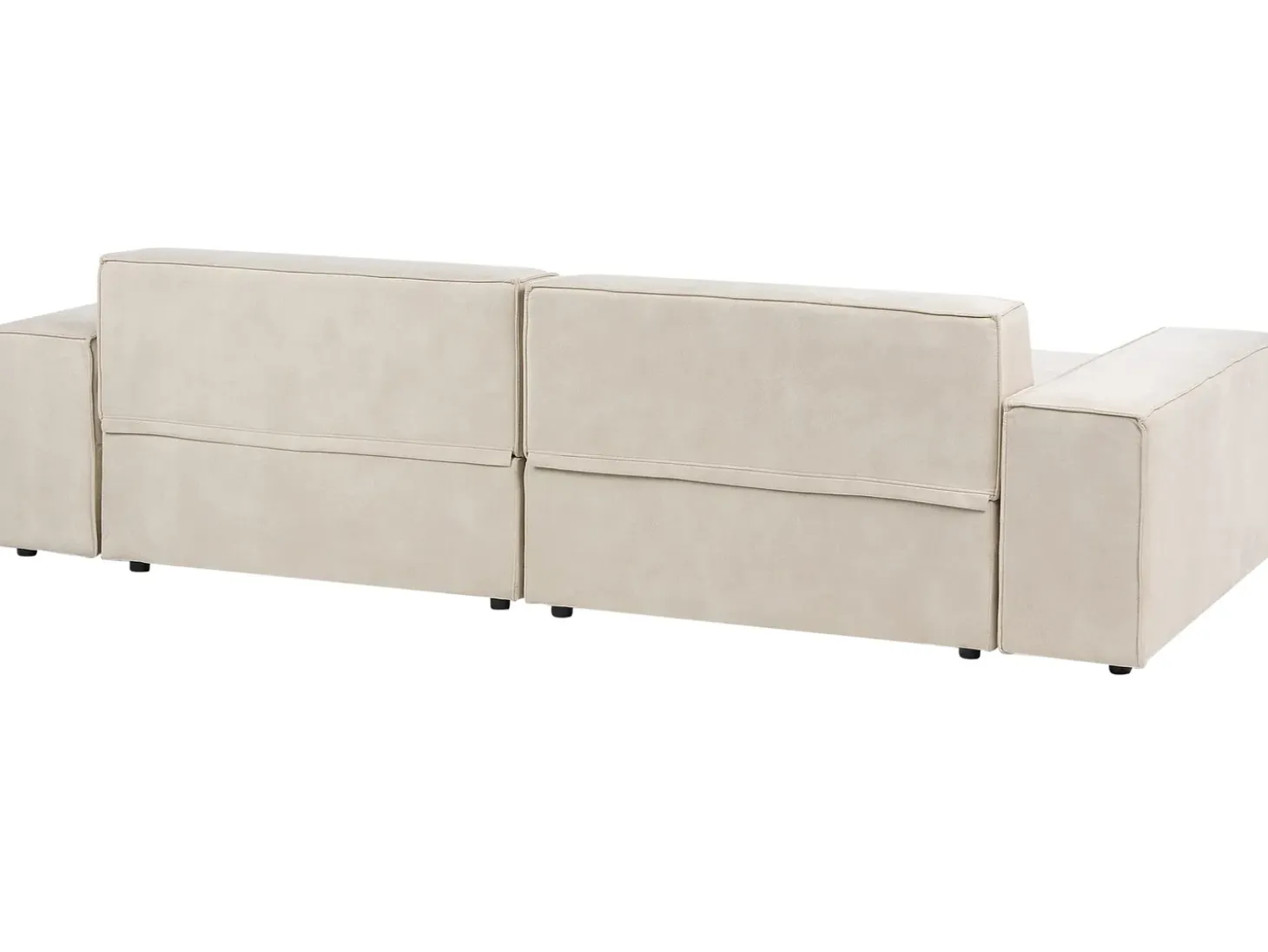 HELLNAR 3 personers Hjørnesofa modul Højrevendt Lys Beige Velour