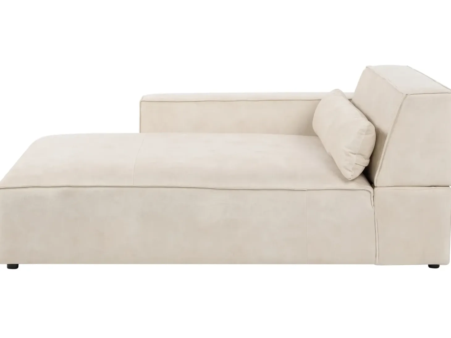 HELLNAR 3 personers Hjørnesofa modul Højrevendt Lys Beige Velour