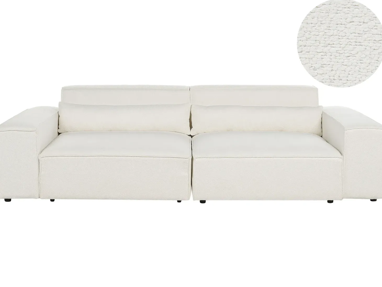 HELLNAR 2 personers Modulsofa Cremehvid Boucle