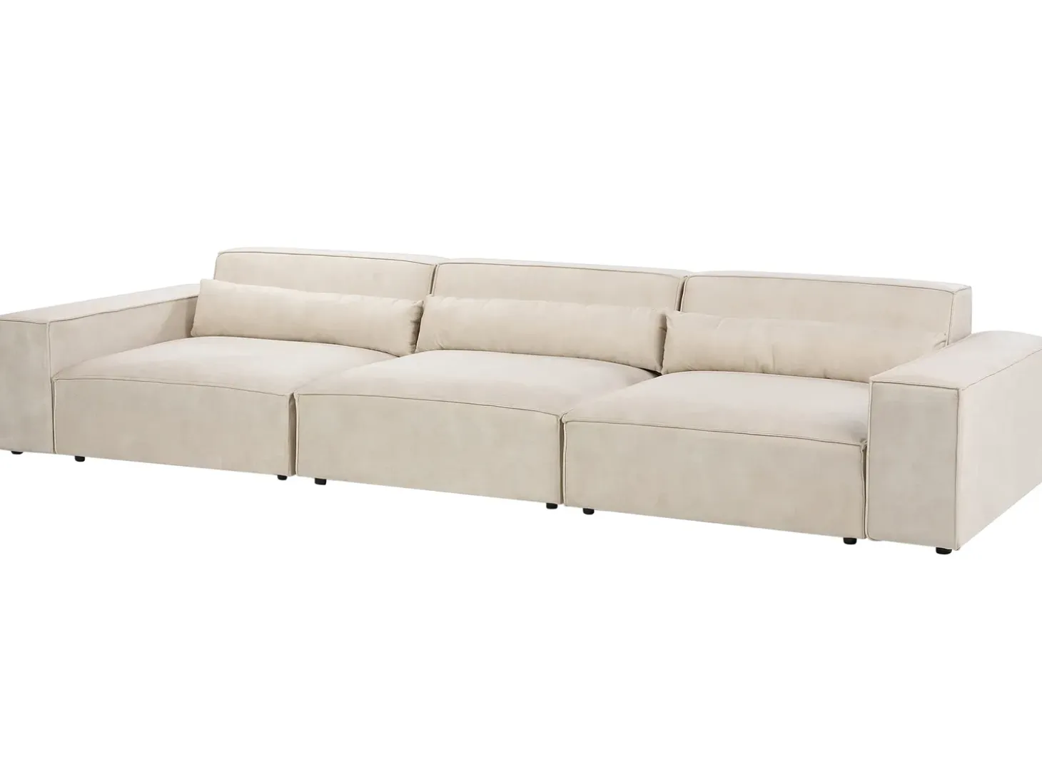 HELLNAR 3 personers Modulsofa Lys Beige Velour