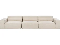 HELLNAR 3 personers Modulsofa Lys Beige Velour