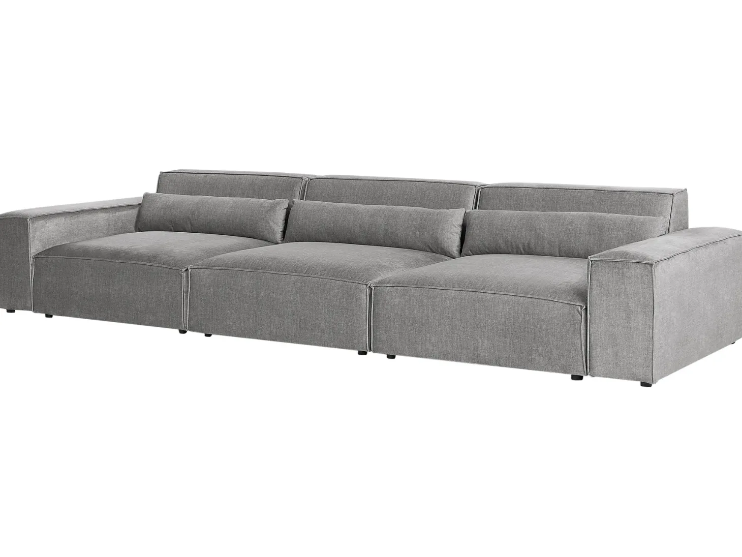 HELLNAR 3 personers Modulsofa Grå med fodskammel