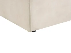 HELLNAR 3 personers Modulsofa Lys Beige Velour med fodskammel