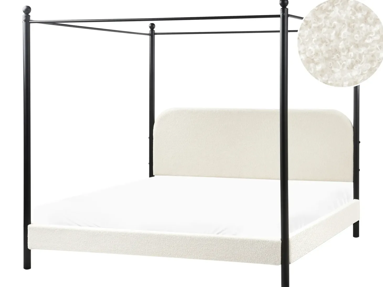 Himmelseng Boucle DANNEMOIS 180 x 200 cm Cremehvid