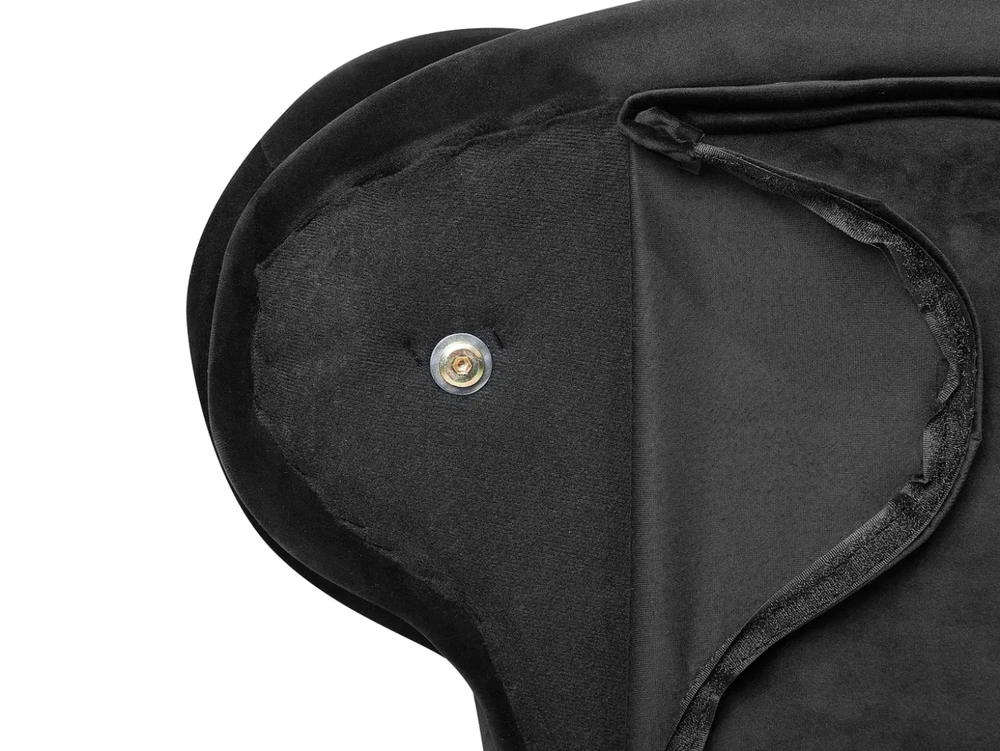 Højrevendt chaiselong NIMES Velour Sort
