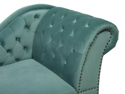 Højrevendt chaiselong NIMES Velour Mintgrøn
