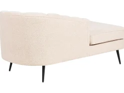 Højrevendt chaiselong ALLIER Boucle Lys Beige