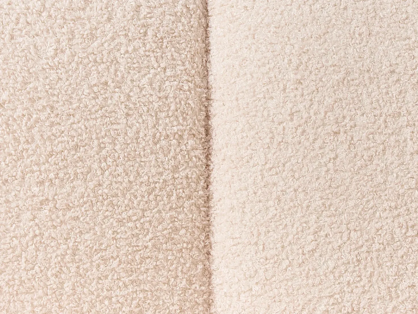 Højrevendt chaiselong ALLIER Boucle Lys Beige