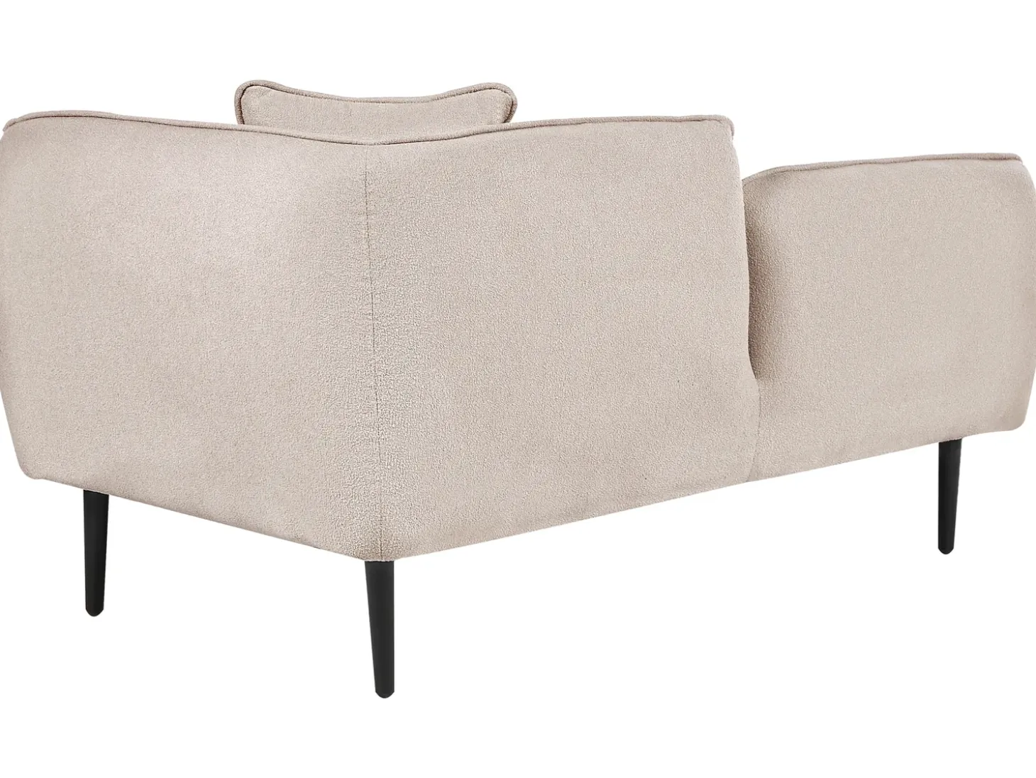 Højrevendt chaiselong CHEVANNES Boucle Lys Beige