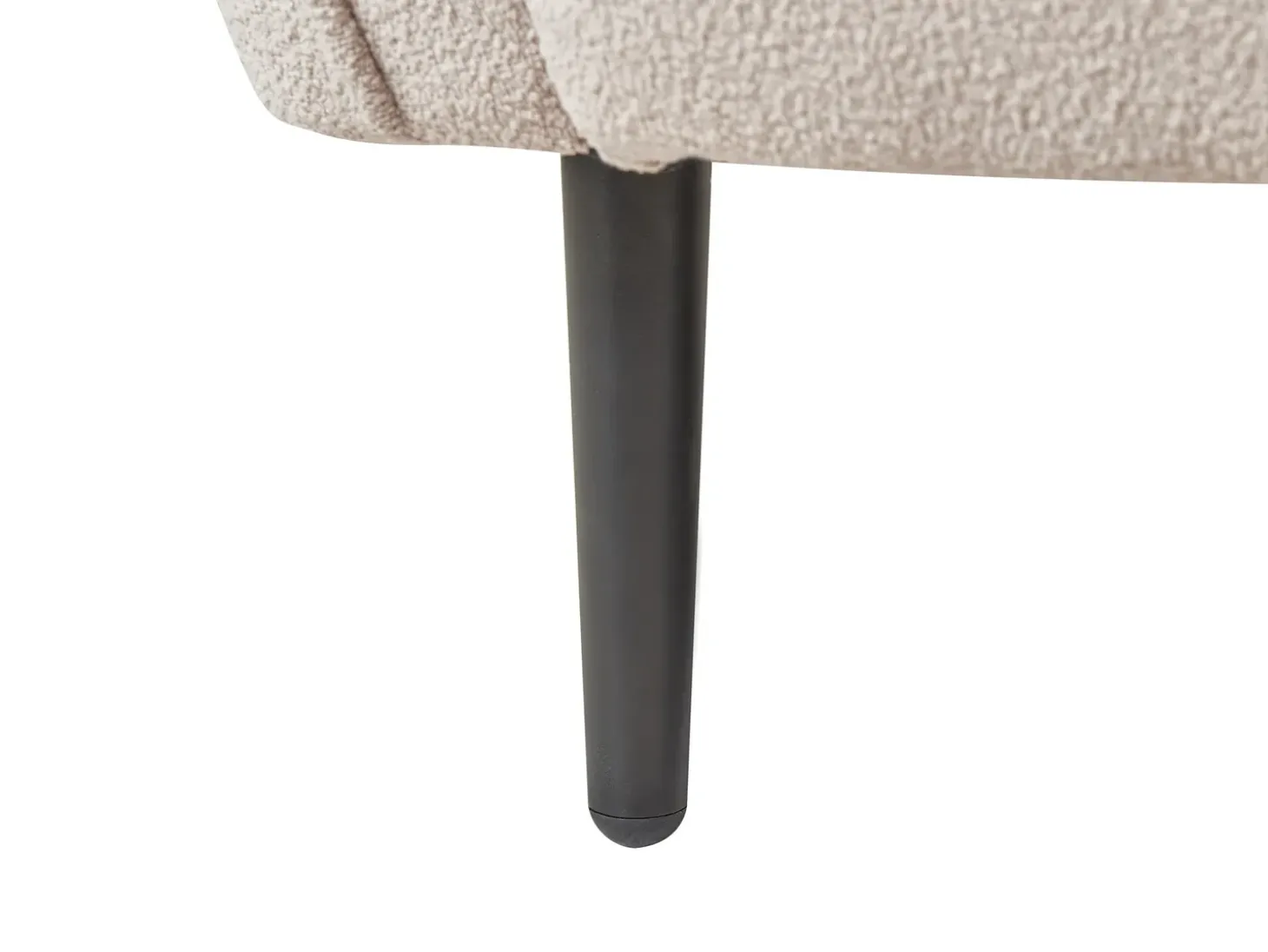 Højrevendt chaiselong CHEVANNES Boucle Lys Beige