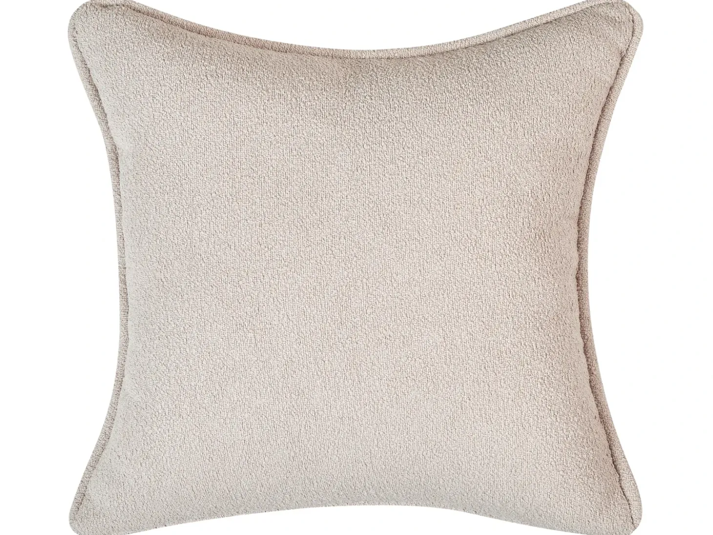 Højrevendt chaiselong CHEVANNES Boucle Lys Beige