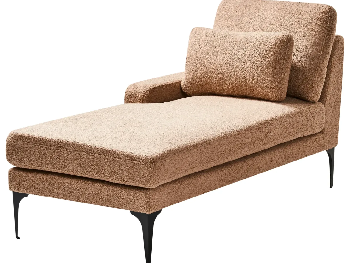Højrevendt chaiselong EWRON Boucle Sand Beige