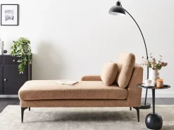 Højrevendt chaiselong EWRON Boucle Sand Beige