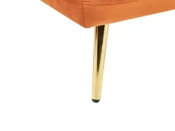 Højrevendt chaiselong GONESSE Velour Orange