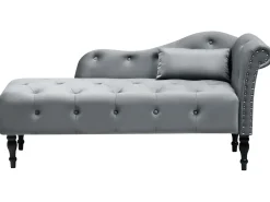 Højrevendt chaiselong IVRY Velour Grå