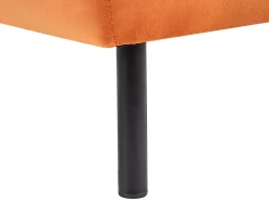 Højrevendt chaiselong LE CRAU Velour Orange