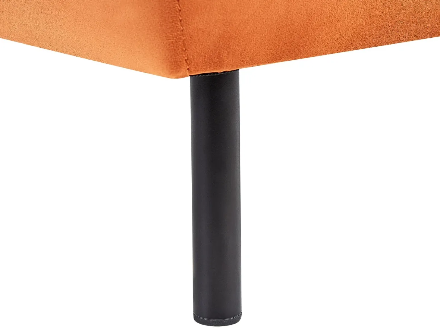 Højrevendt chaiselong LE CRAU Velour Orange