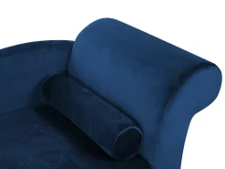 Højrevendt chaiselong LUIRO Velour Navy Blå med opbevaring
