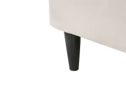 Højrevendt chaiselong LUIRO Velour Beige med opbevaring