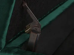 Højrevendt chaiselong LUIRO Velour Mørkegrøn med opbevaring