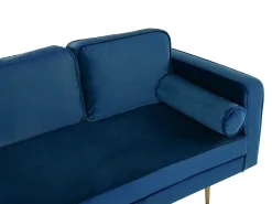 Højrevendt chaiselong MIRAMAS Velour Navy Blå