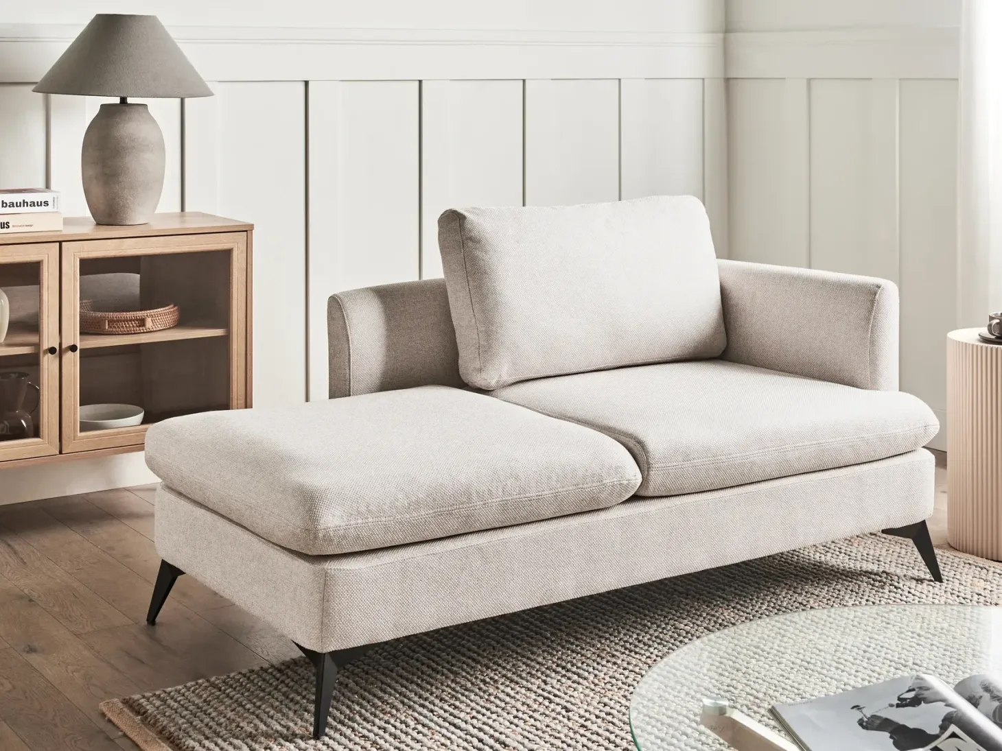 Højrevendt chaiselong SIEVOZ Lys Beige