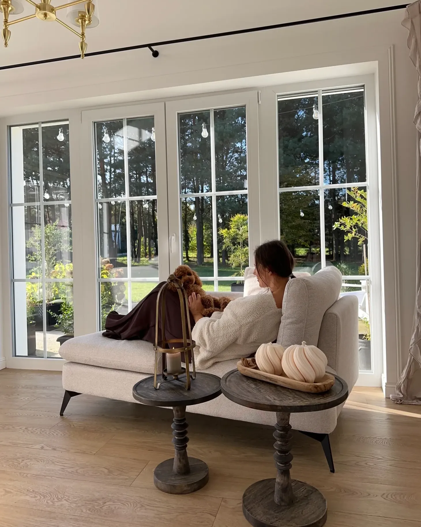 Højrevendt chaiselong SIEVOZ Lys Beige
