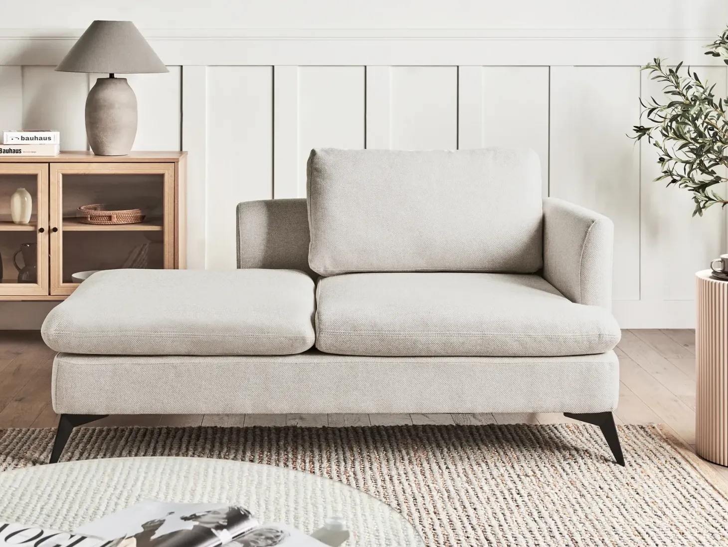 Højrevendt chaiselong SIEVOZ Lys Beige