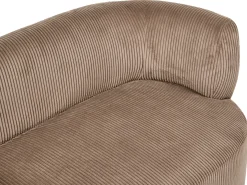 Højrevendt chaiselong VANVEY Fløjl Sand Beige
