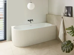 Hjørnebadekar GOCTA Venstrevendt 170 x 77 cm Hvid