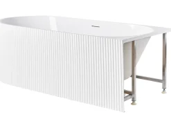 Hjørnebadekar GOCTA Venstrevendt 170 x 77 cm Hvid