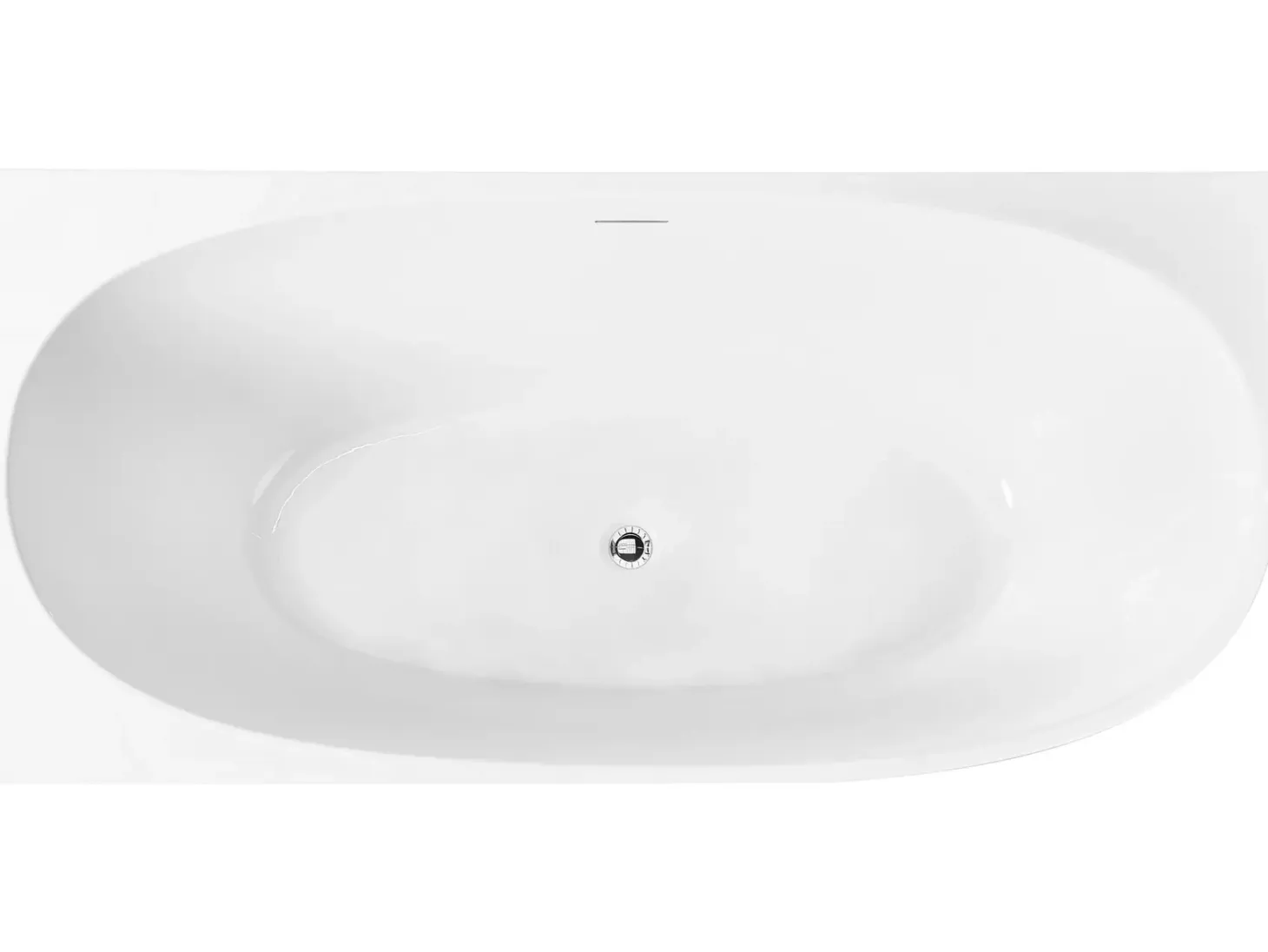 Hjørnebadekar PARNAIBA Højrevendt 170 x 80 cm Hvid