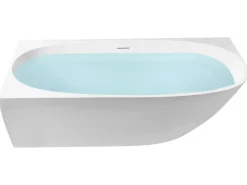 Hjørnebadekar PARNAIBA Højrevendt 170 x 80 cm Hvid