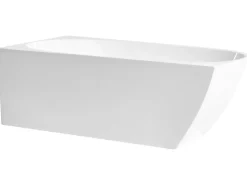 Hjørnebadekar PARNAIBA Venstrevendt 170 x 80 cm Hvid