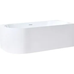 Hjørnebadekar PORTINHO Venstrevendt 170 x 80 cm Hvid