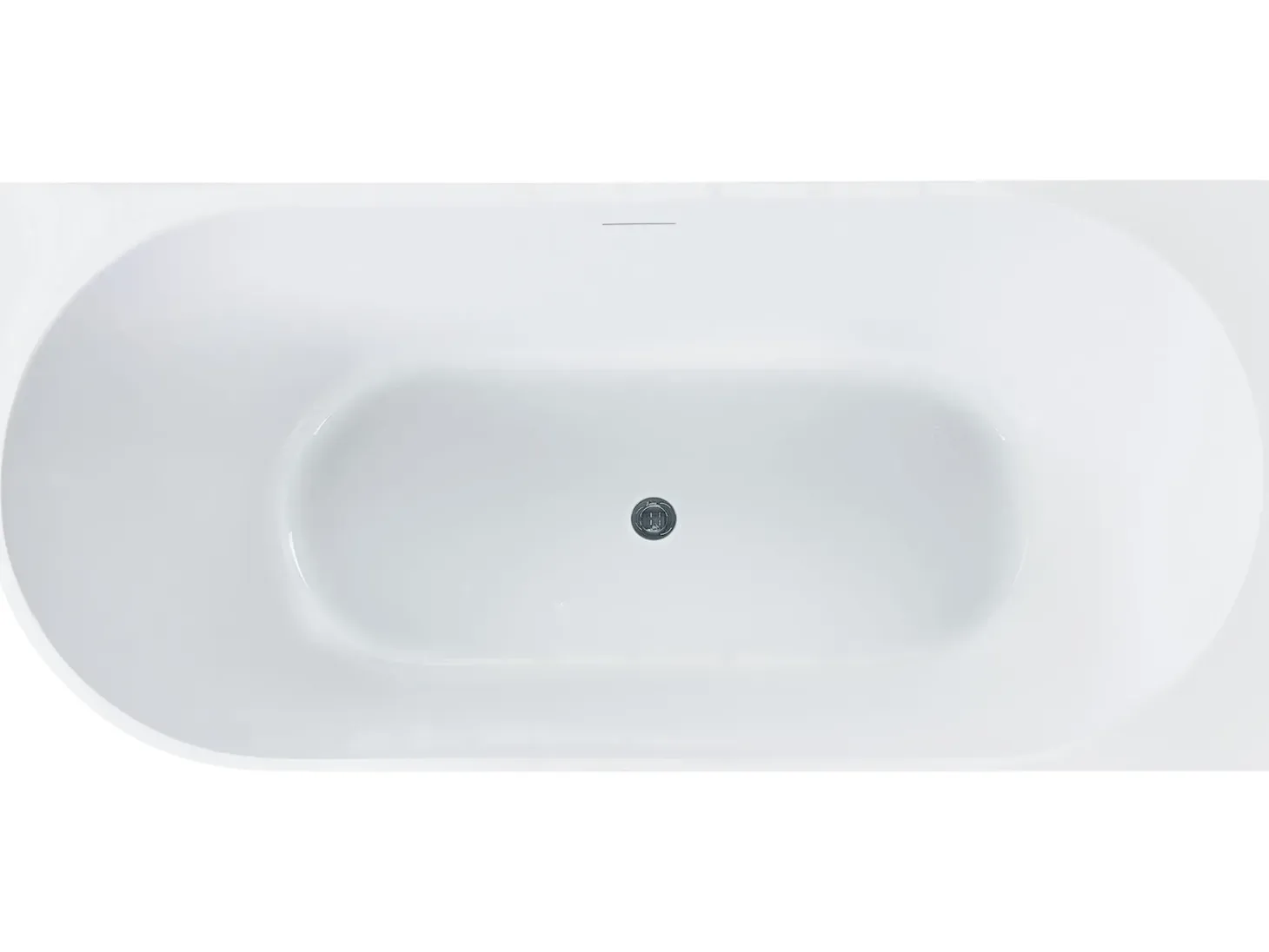 Hjørnebadekar PORTINHO Venstrevendt 170 x 80 cm Hvid