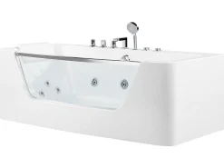 Hjørne-boblebad BARRANCA 170 x 85 cm Hvid