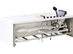 Hjørne-boblebad CAMALU 180 x 86 cm Hvid