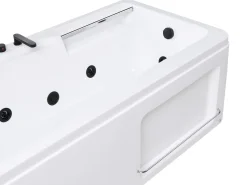 Hjørne-boblebad CAMALU 180 x 86 cm Hvid