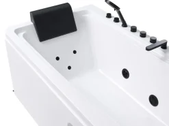 Hjørne-boblebad CAMALU 180 x 86 cm Hvid