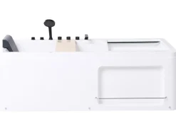 Hjørne-boblebad CAMALU 180 x 86 cm Hvid