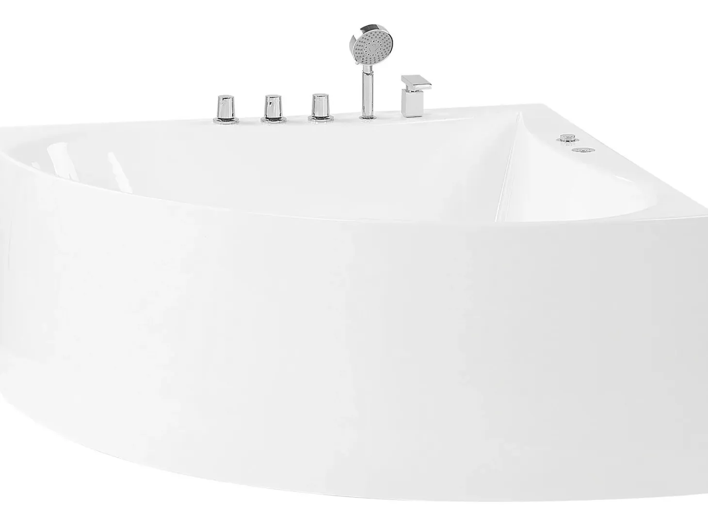 Hjørne-boblebad ISLITA 187 x 133 cm Hvid
