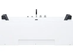 Hjørne-boblebad med LED GALLEY 170 x 75 cm Hvid