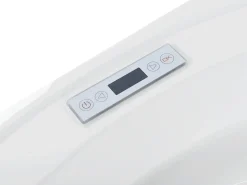 Hjørne-boblebad med LED MILANO Med indbygget Bluetooth-højttaler 181 x 150 cm Hvid