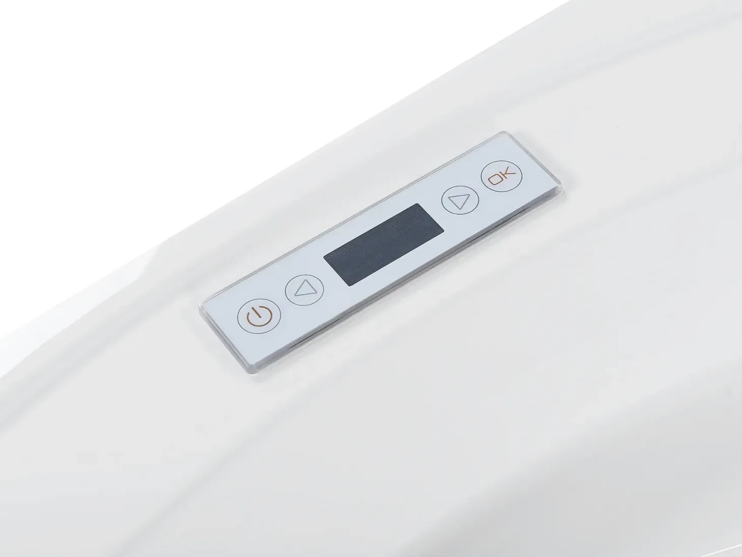Hjørne-boblebad med LED MILANO Med indbygget Bluetooth-højttaler 181 x 150 cm Hvid